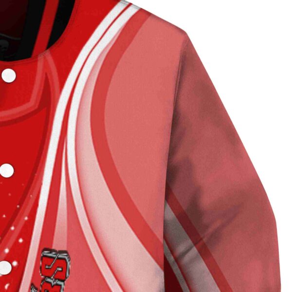 custom tampa bay buccaneers wave patterns red jacket premium grade