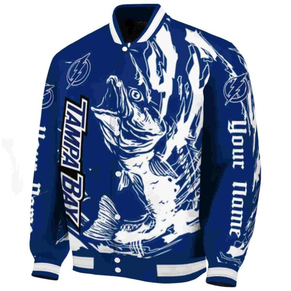 custom tampa bay lightning fishing passion blue white jacket best selling