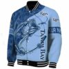 custom tampa bay rays fishing rod light blue jacket best selling