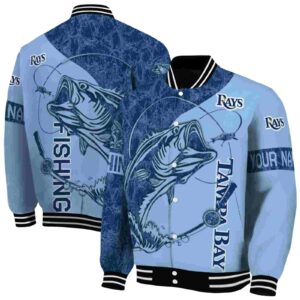 custom tampa bay rays fishing rod light blue jacket fashion forward