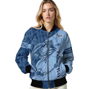 custom tampa bay rays fishing rod light blue jacket latest model