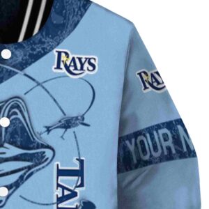 custom tampa bay rays fishing rod light blue jacket premium grade