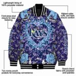 custom tampa bay rays heart explosion navy jacket best selling