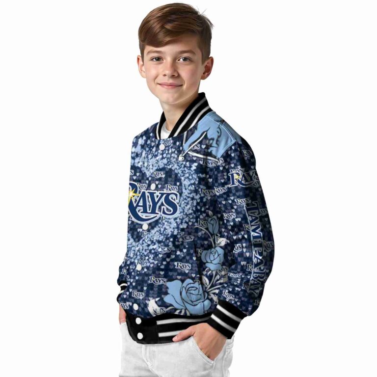 custom tampa bay rays heart explosion navy jacket trendy