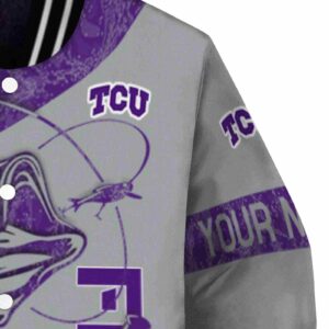 custom tcu horned frogs fishing rod grey jacket premium grade