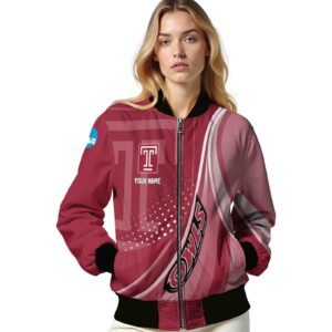 custom temple owls wave patterns red jacket latest model