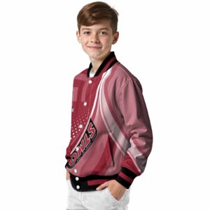 custom temple owls wave patterns red jacket trendy