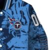 custom tennessee titans fishing art navy jacket premium grade