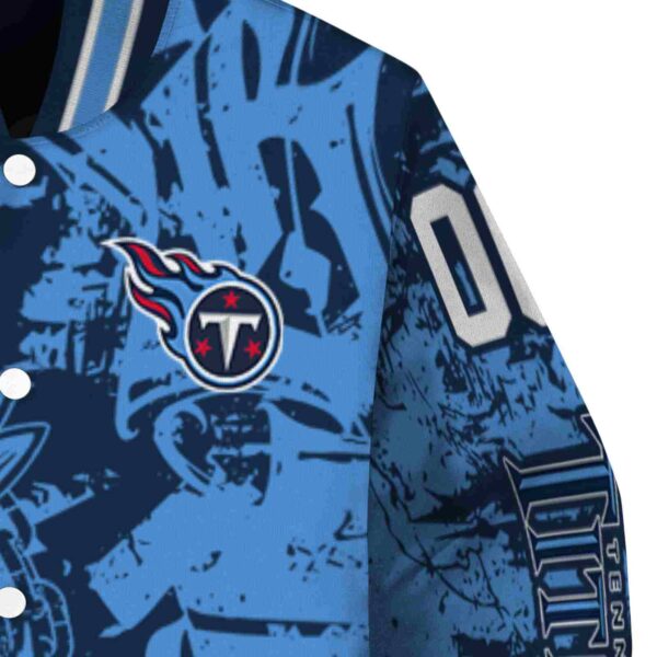 custom tennessee titans fishing art navy jacket premium grade