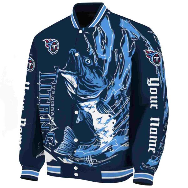 custom tennessee titans fishing passion navy white jacket best selling