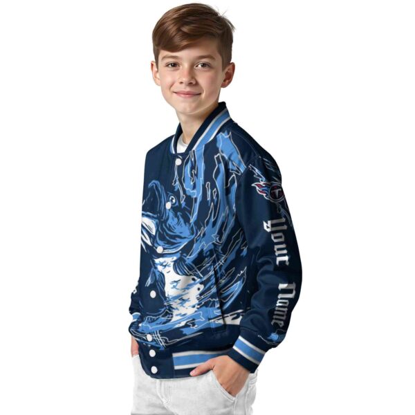 custom tennessee titans fishing passion navy white jacket trendy