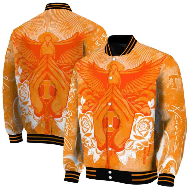 custom tennessee volunteers praying hands orange jacket fashion forward