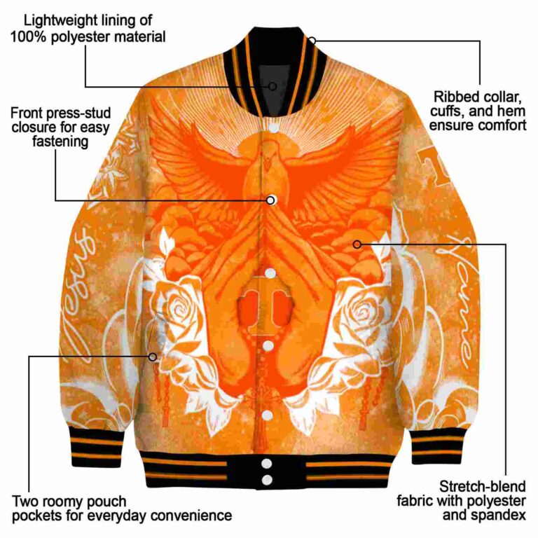 custom tennessee volunteers praying hands orange jacket new arrival