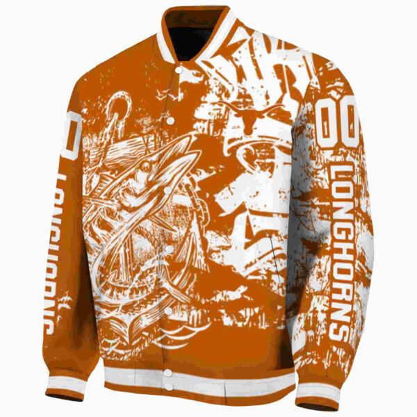 custom texas longhorns fishing art orange jacket best selling