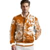 custom texas longhorns fishing art orange jacket high quality