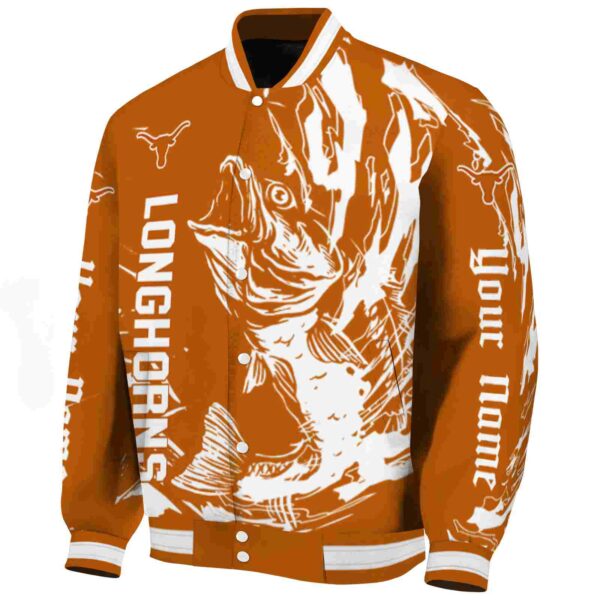 custom texas longhorns fishing passion orange white jacket best selling