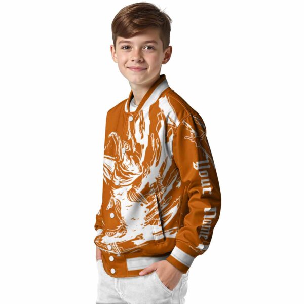 custom texas longhorns fishing passion orange white jacket trendy