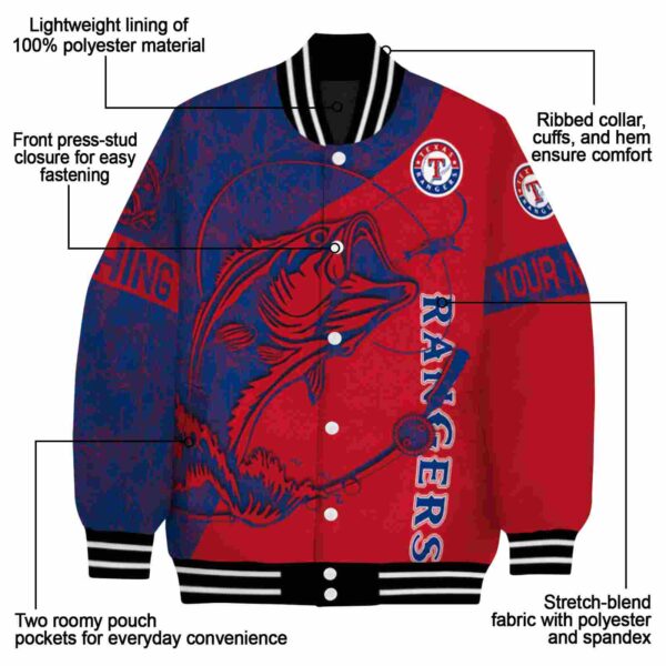 custom texas rangers fishing rod red jacket new arrival