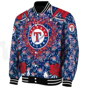 custom texas rangers heart explosion blue jacket best selling