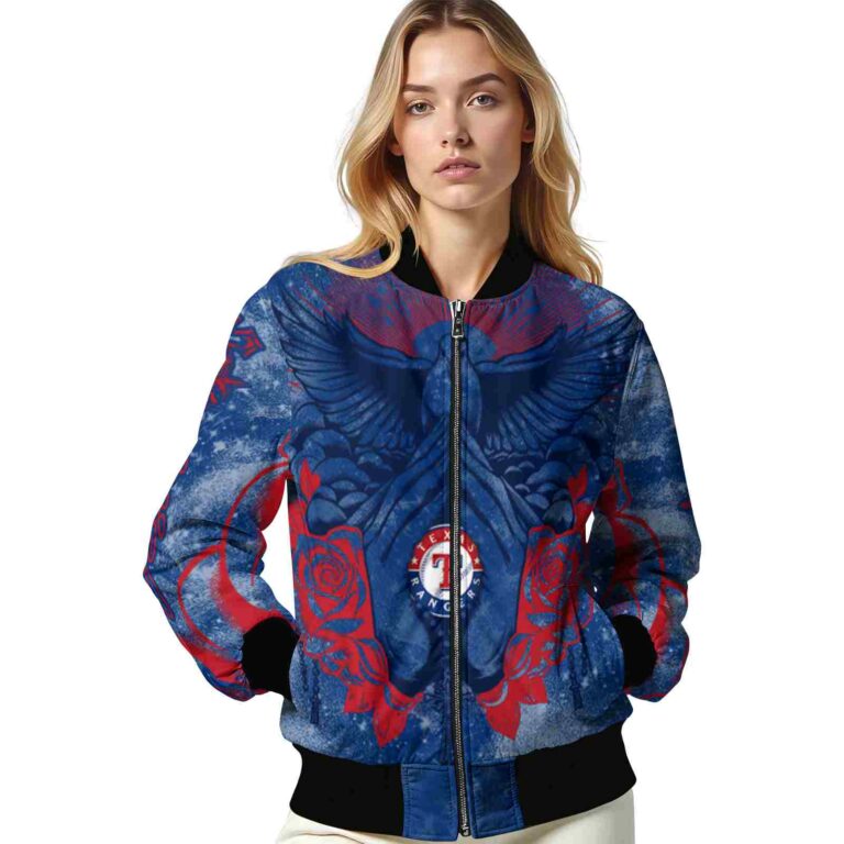 custom texas rangers praying hands blue jacket latest model