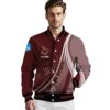 custom texas state bobcats wave patterns maroon jacket high quality