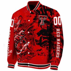 custom texas tech red raiders fishing art red jacket best selling