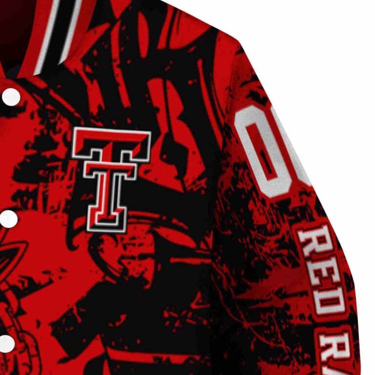 custom texas tech red raiders fishing art red jacket premium grade