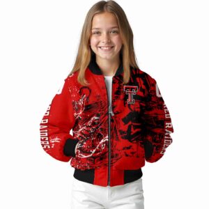 custom texas tech red raiders fishing art red jacket top rated
