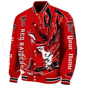 custom texas tech red raiders fishing passion red white jacket best selling