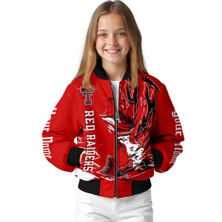 custom texas tech red raiders fishing passion red white jacket top rated