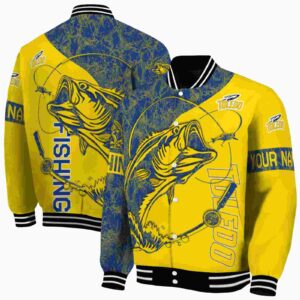 custom toledo rockets fishing rod gold jacket fashion forward