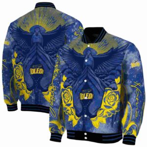 custom toledo rockets praying hands blue jacket fashion forward
