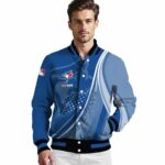 custom toronto blue jays wave patterns blue jacket best selling