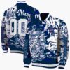 custom toronto maple leafs fishing art blue jacket fashion forward