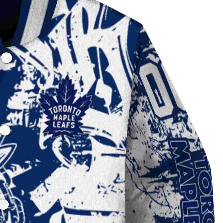 custom toronto maple leafs fishing art blue jacket premium grade
