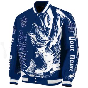 custom toronto maple leafs fishing passion blue white jacket best selling