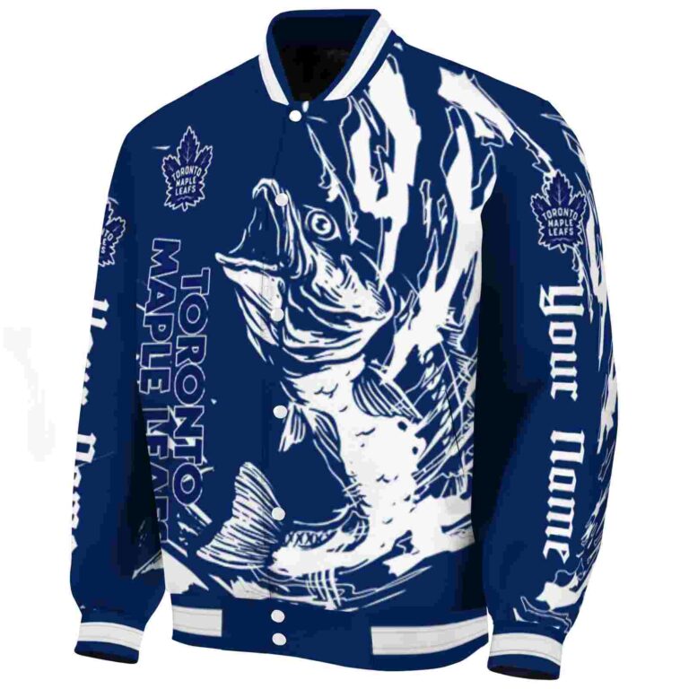 custom toronto maple leafs fishing passion blue white jacket best selling
