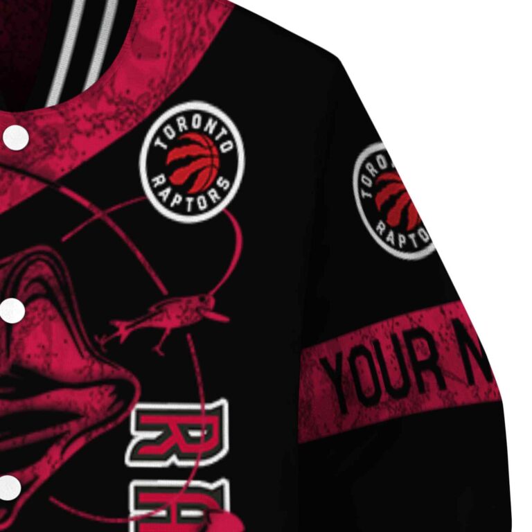 custom toronto raptors fishing rod black jacket premium grade
