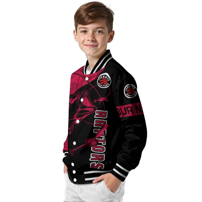 custom toronto raptors fishing rod black jacket trendy