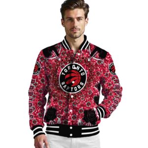 custom toronto raptors heart explosion red jacket high quality