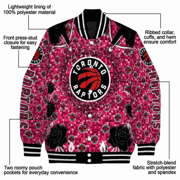 custom toronto raptors heart explosion red jacket new arrival