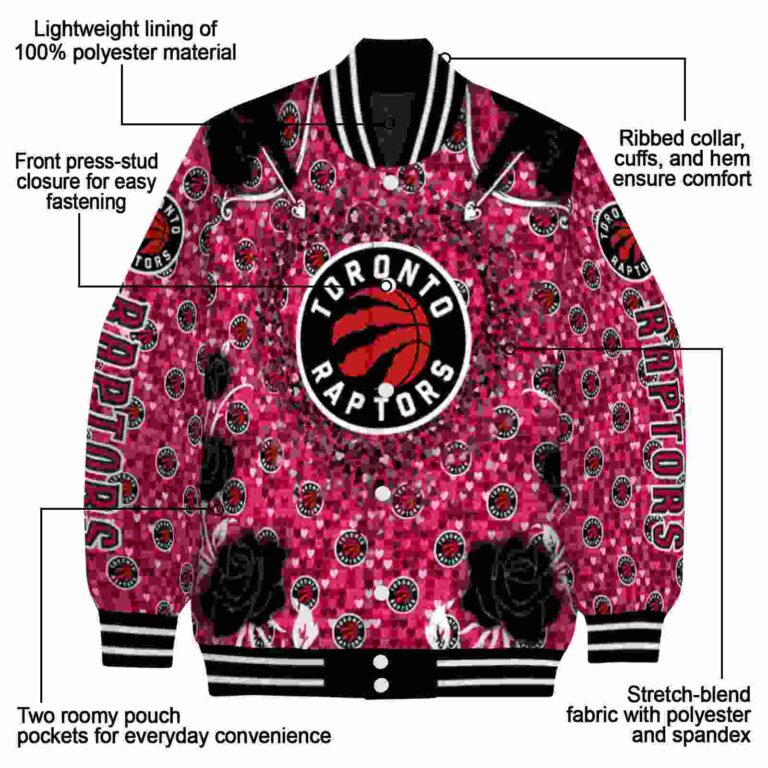 custom toronto raptors heart explosion red jacket new arrival