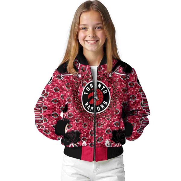 custom toronto raptors heart explosion red jacket top rated