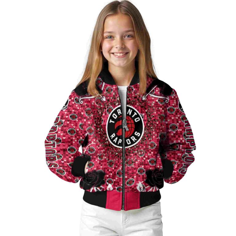 custom toronto raptors heart explosion red jacket top rated