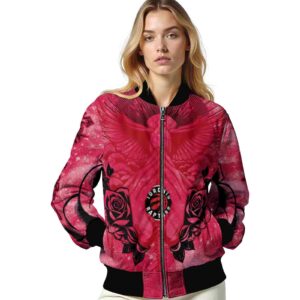 custom toronto raptors praying hands red jacket latest model