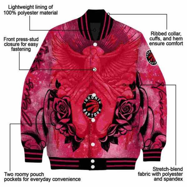 custom toronto raptors praying hands red jacket new arrival