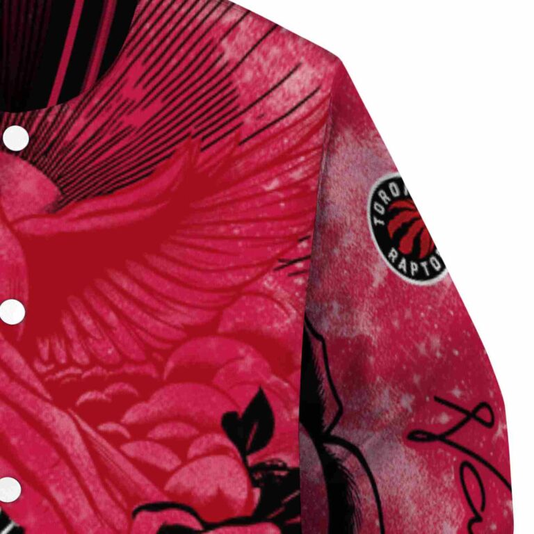 custom toronto raptors praying hands red jacket premium grade