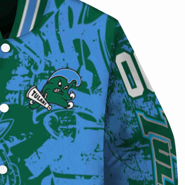 custom tulane green wave fishing art green jacket premium grade