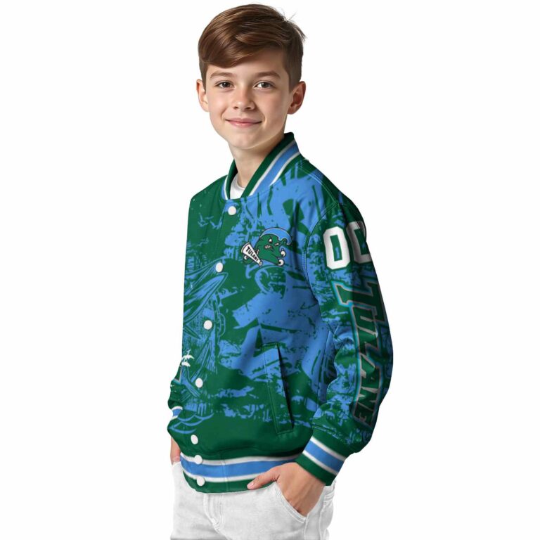 custom tulane green wave fishing art green jacket trendy