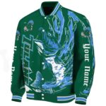 custom tulane green wave fishing passion green white jacket best selling